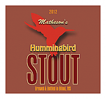 Humming Bird Square Beer Labels