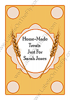 Wheat Large Rectangle Food & Craft Label