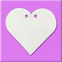 Embossed Heart Favor Boxes White Fiori