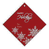 Diamond Snowflakes To From Christmas Hang Tag