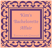 Monarch Square Bridal Shower Labels