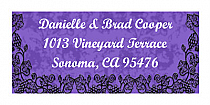 Iron Vine Address Wedding Labels