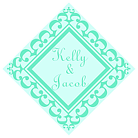 Monarch Diamond Wedding Labels