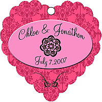 Victorian Heart Favor Tag