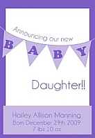 Banner Baby Rectangle Baby Labels