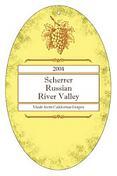 Vermont Vertical Oval Wine Favor Tag 2.25x3.5