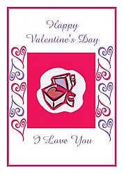 Hearts Clipart Valentine Vertical Rectangle Labels 1.875x2.75