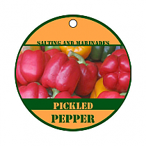 Hush Puppy Circle Canning Favor Tag