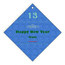 New Year Family Diamond Hang Tag 2x2