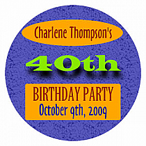 Party Time Circle Birthday Coasters