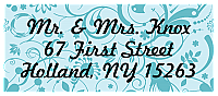 Serenity address Wedding Label