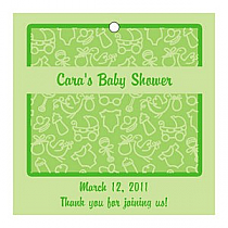 Precious Baby Square Favor Tag