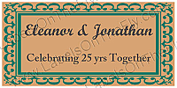 Monarch Horizontal Small Rectangle Anniversary Labels