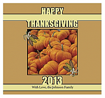 Corn Thanksgiving Square Labels 3.5x3.25