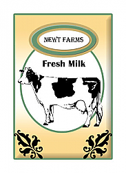 Cow Patch Small Rectangle Food & Craft Label