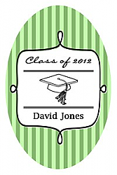 Praise Vertical Oval Graduation Labels