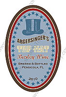 Top Hat Oval Biplane Beer Labels