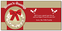 Christmas Large Red Bow Cards  8" x 4" w-envelope