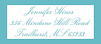 Memorable address Wedding Labels