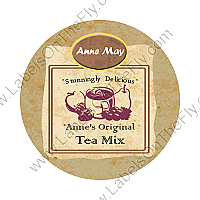 Custom Paper Tea Bag Circle Food & Craft Label