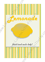 Happy 70's Yellow Small Rectangle Food & Craft Label