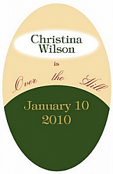 Oval Hill Birthday Label