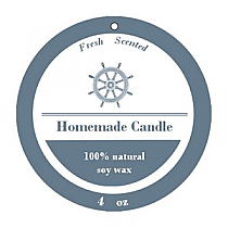 Anchor Small Circle Candle Hang Tag