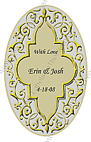 Romanticism Medium Wedding Labels