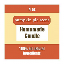 Original Country Small Square Candle Labels