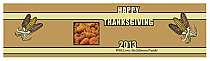 Corn Thanksgiving Water Bottle Labels 7x1.875