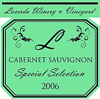 Striped Square Wine Label