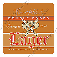 Two Edged Square Beer Labels