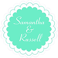 Classical Scalloped Circle Wedding Labels