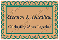 Monarch Horizontal Big Rectangle Anniversary Labels