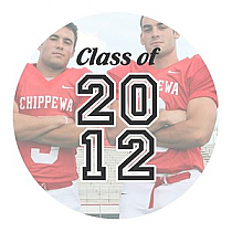 Colleggiate Big Circle Graduation Labels