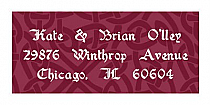 Celtic Address Wedding Label