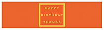 Water Simple Border Birthday Labels