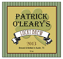 Shamrock Square Irish Beer Labels