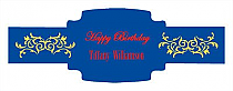 Border Birthday Buckle Cigar Band Labels