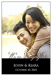 Rectangle Photo With Text Wedding Labels