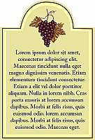 Sunrise Text Rectangle Wine Label