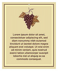 Sunrise Small Rectangle Wine Hang Tag 3.25x4