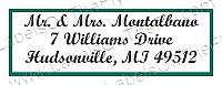 Monarch Address Wedding Labels