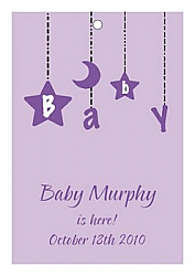 Mobile Baby Rectangle Favor Tag