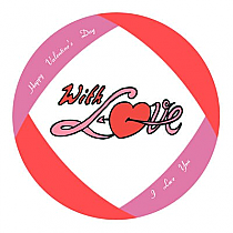 Corner Border Circle Labels 2x2