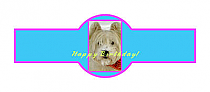 Dog Birthday Cigar Band Labels