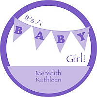 Banner Baby Circle Baby Labels