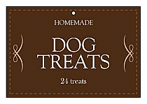 Horizontal Rectangle Pets Stitched Favor Tag 2.75x1.875