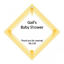 Childs Play Baby Diamond Favor Tag