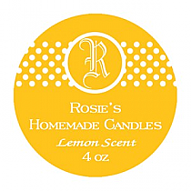 Regal Small Circle Candle Labels